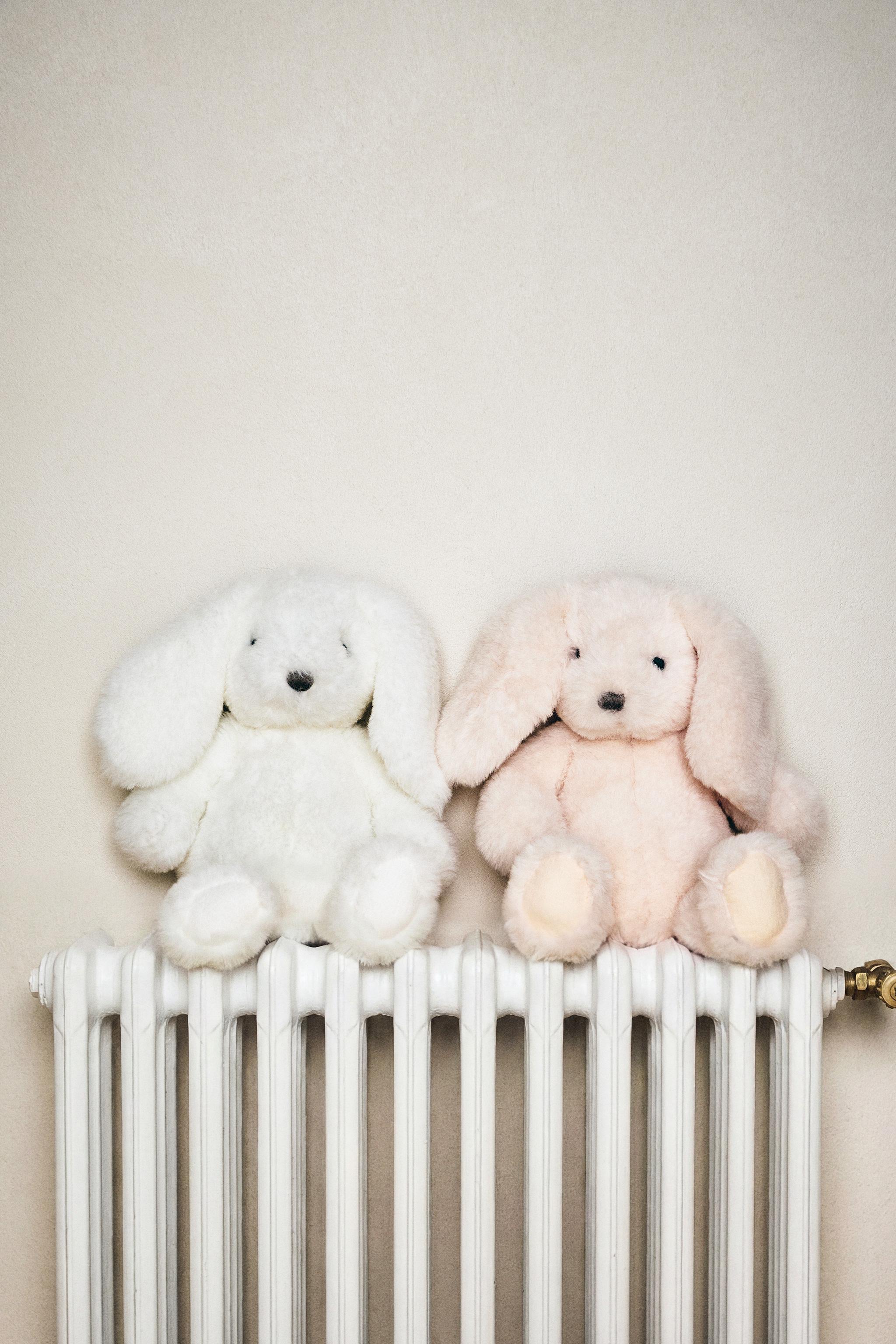 KIDS' WHITE BUNNY PLUSH TOY